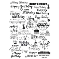 Dress My Craft Transfer Me Happy Birthday (DMCDP4754)